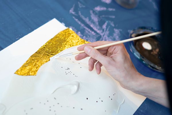Goldfolie - Kunsttherapie Hauer - Fotografin Tanja Meißner