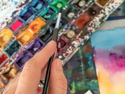 Aquarellfarben in der Kunsttherapie - Kunsttherapie Hauer