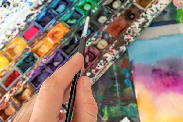 Aquarellfarben in der Kunsttherapie - Kunsttherapie Hauer